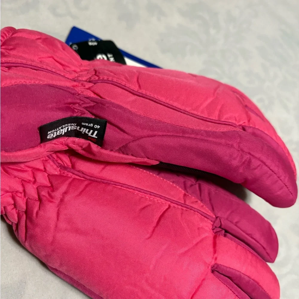 Kids' Fuchsia Mittens